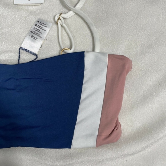 NWT‎ L Space [ SZ XS ] Rebel Bandeau Bikini Top Indigo Primrose Blue - Picture 5 of 12